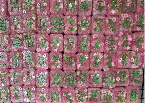 Travel Mahjong Set 70 Pieces- Cherry Blossoms