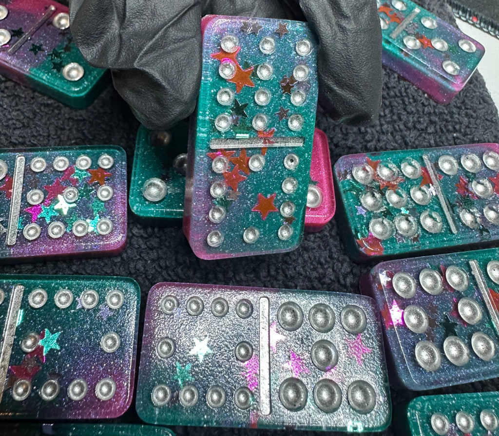 Domino Set - Double 12's - Retro stars set