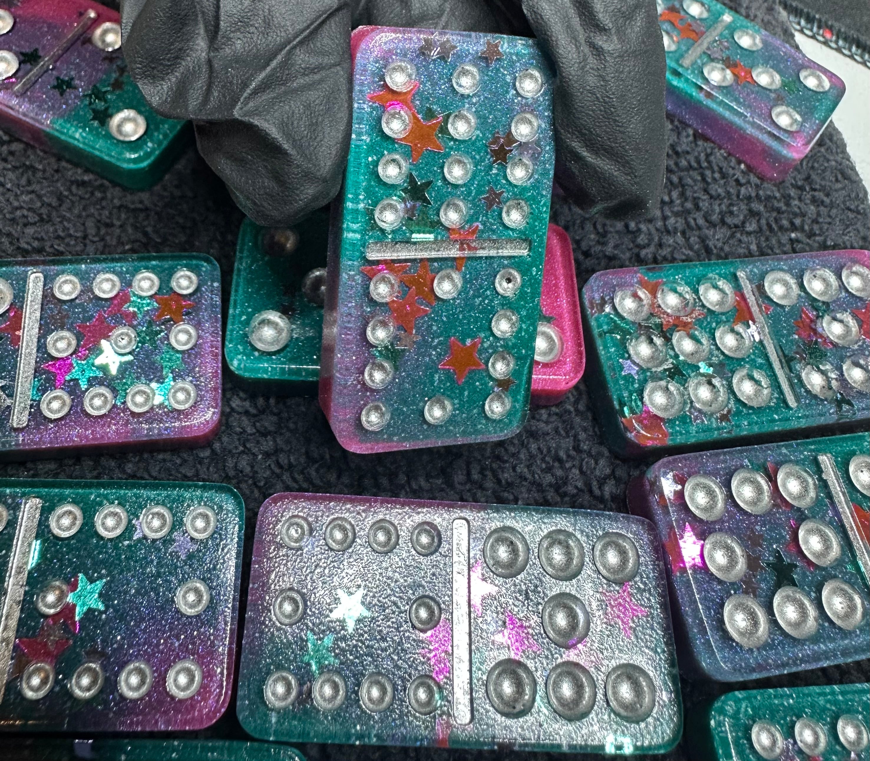Domino Set - Double 12's - Retro stars set