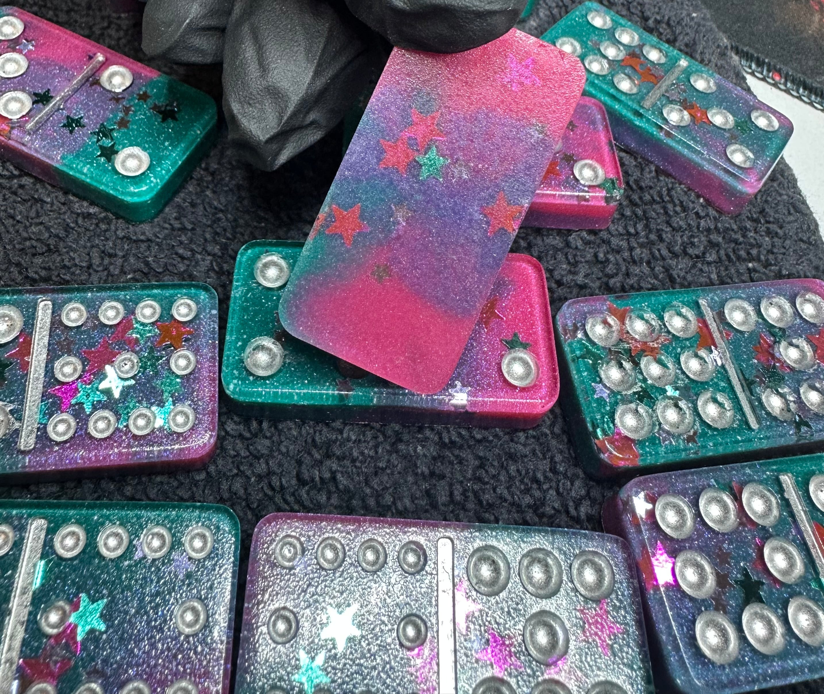 Domino Set - Double 12's - Retro stars set