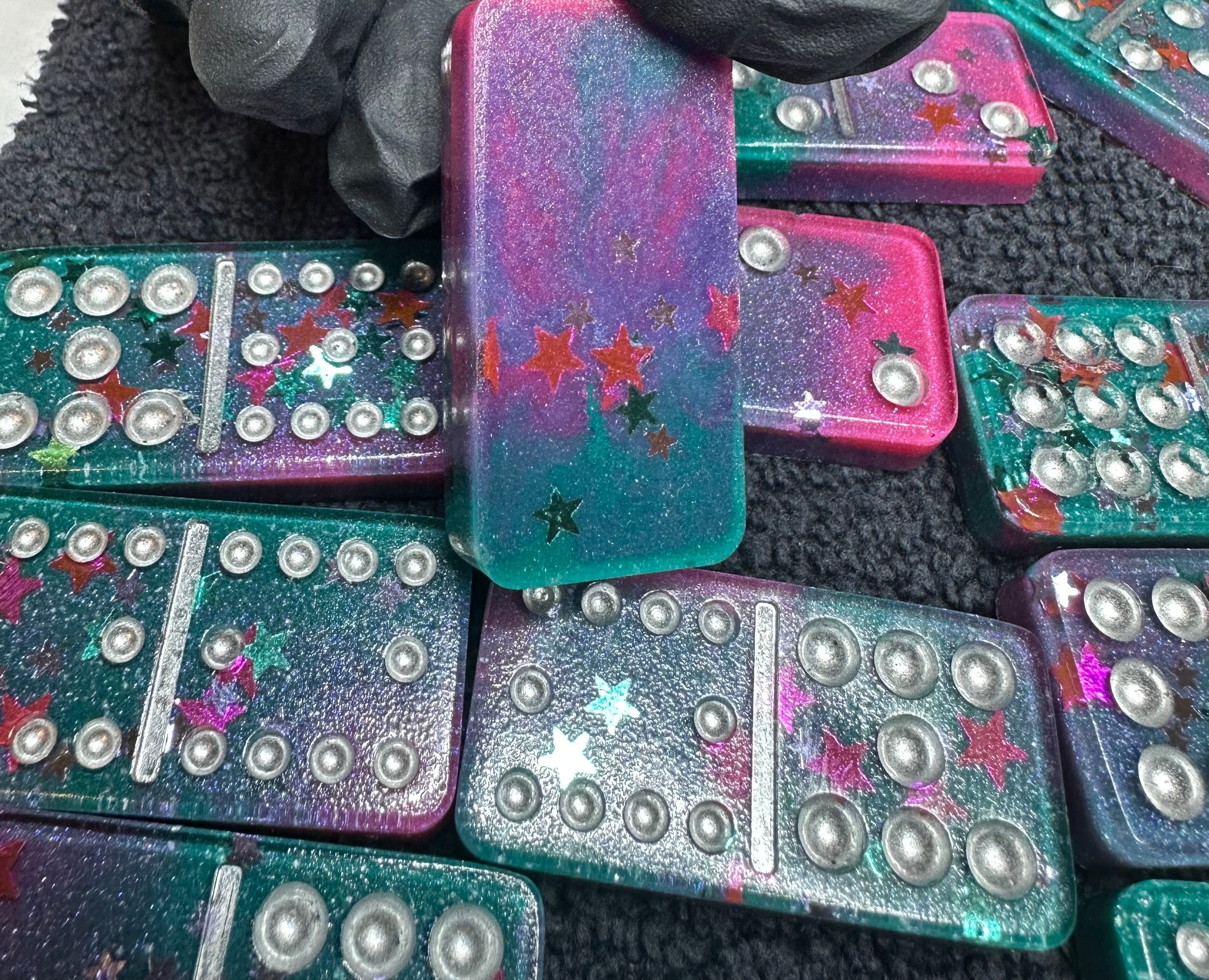 Domino Set - Double 12's - Retro stars set
